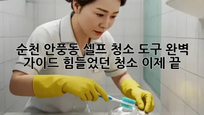 순천 안풍동 셀프 청소 도구 완벽 가이드: 힘들었던 청소, 이제 끝!